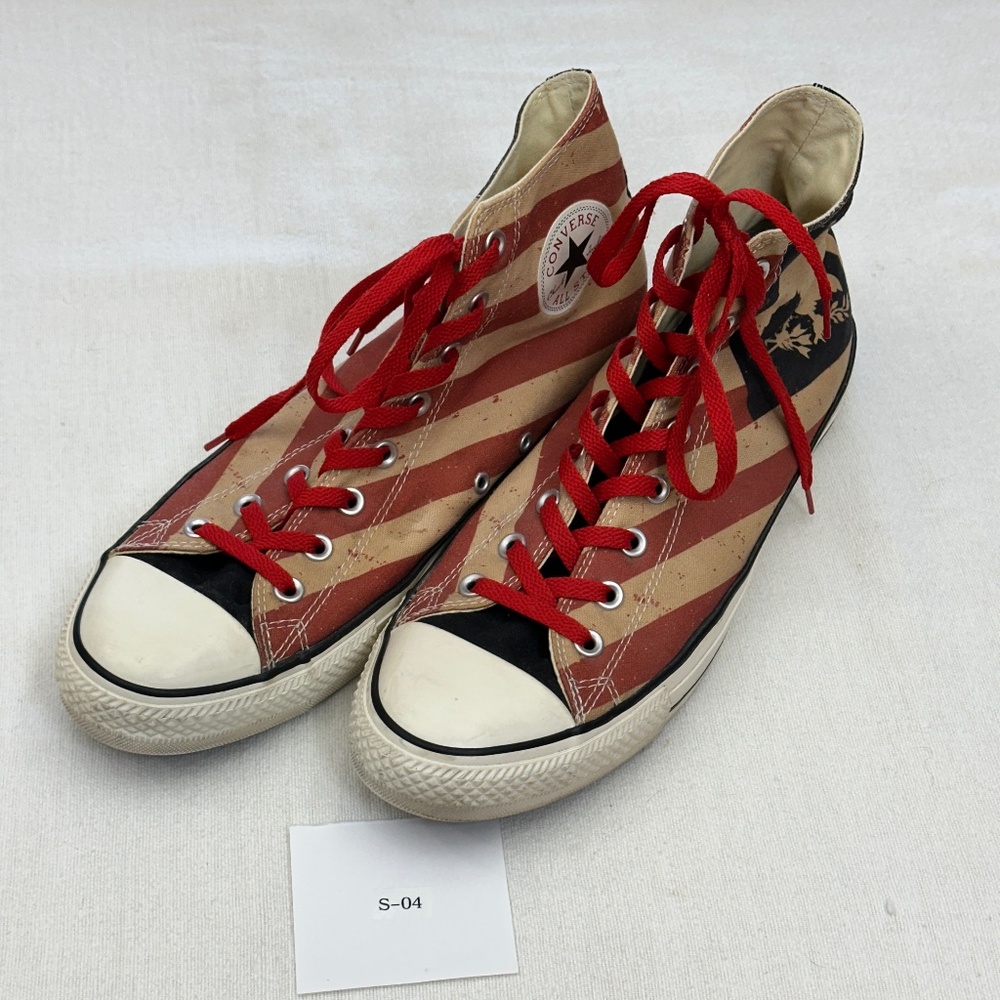 John Varvatos Converse All Star CTAS Eagle Red Stripes High Tops Men's 12